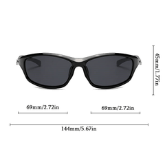 Y2K Wrap Around Sports Sunglasses UV400 Sun Shades Women Men