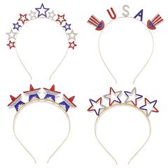 American Element Rhinestone Headband Star Pattern Hair Hoop