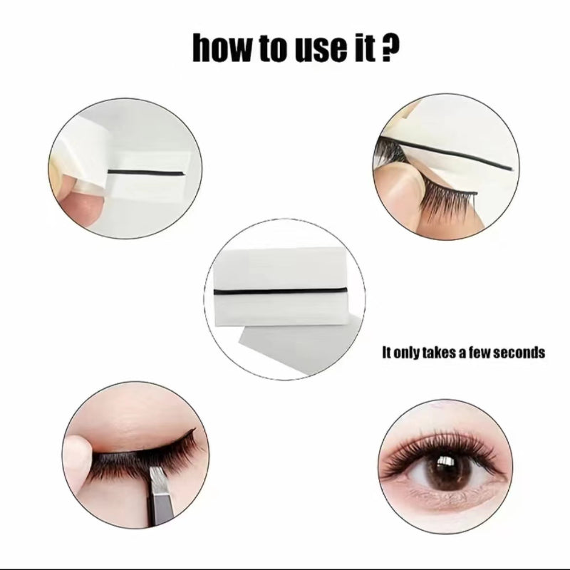 40 Pcs Reusable Self Adhesive Eyelash Glue Strip