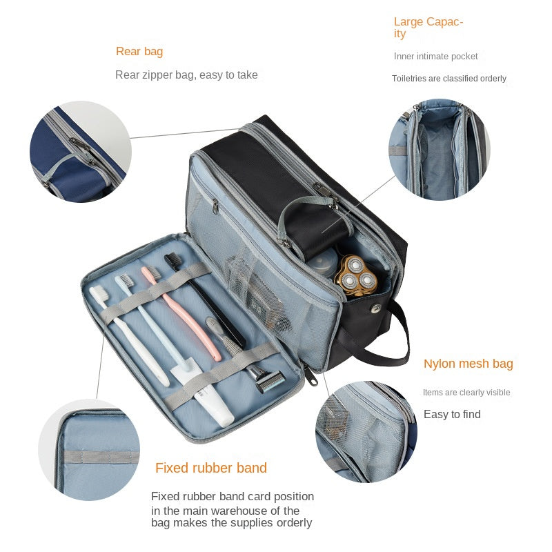 Men's Waterproof Toiletry Travel Bag Organizer