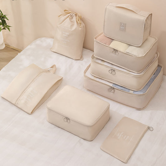 8Pcs Travel Luggage Organizer Bag Underwear Clothes Storage Portable Shoes Cosme