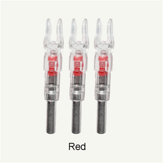 3pcs Lighted Bow LED Glowing Arrow Nock Tail for 6.2mm Arrow Shaft