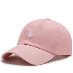 Leaf Embroidery Baseball Cap Solid Casual Lightweight Dad Hat Unisex Sun Hats
