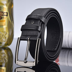 Men's Leather Belt with Funny Buckle
