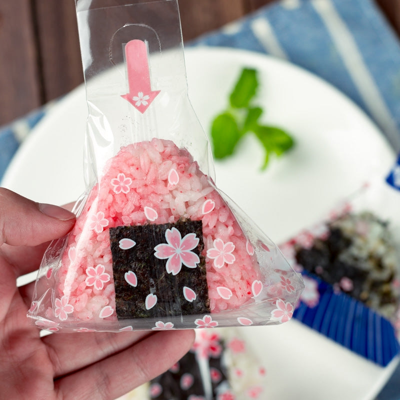 100Pcs Triangle Onigiri Wrappers Disposable Sushi Packing Bags