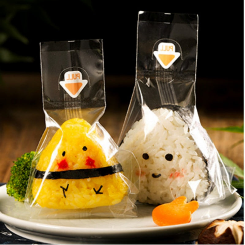 100Pcs Triangle Onigiri Wrappers Disposable Sushi Packing Bags
