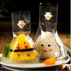 100Pcs Triangle Onigiri Wrappers Disposable Sushi Packing Bags