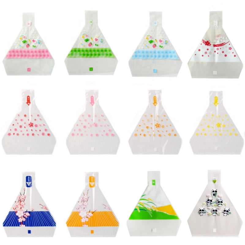 100Pcs Triangle Onigiri Wrappers Disposable Sushi Packing Bags