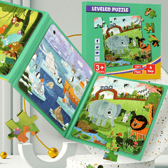 Early Education Puzzle Folding Puzzle Book for Children
