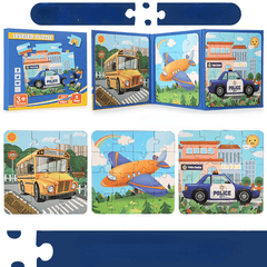 Early Education Puzzle Folding Puzzle Book for Children
