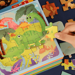 Early Education Puzzle Folding Puzzle Book for Children