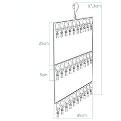 Stainless Steel Socks & Underwear Drying Rack Wind & Rust Resistant