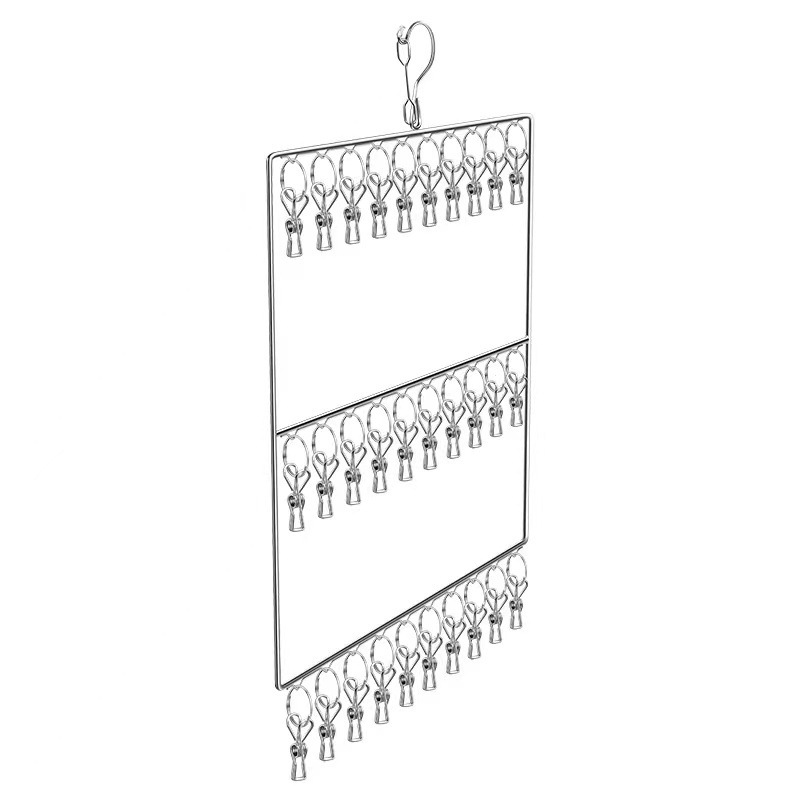 Stainless Steel Socks & Underwear Drying Rack Wind & Rust Resistant