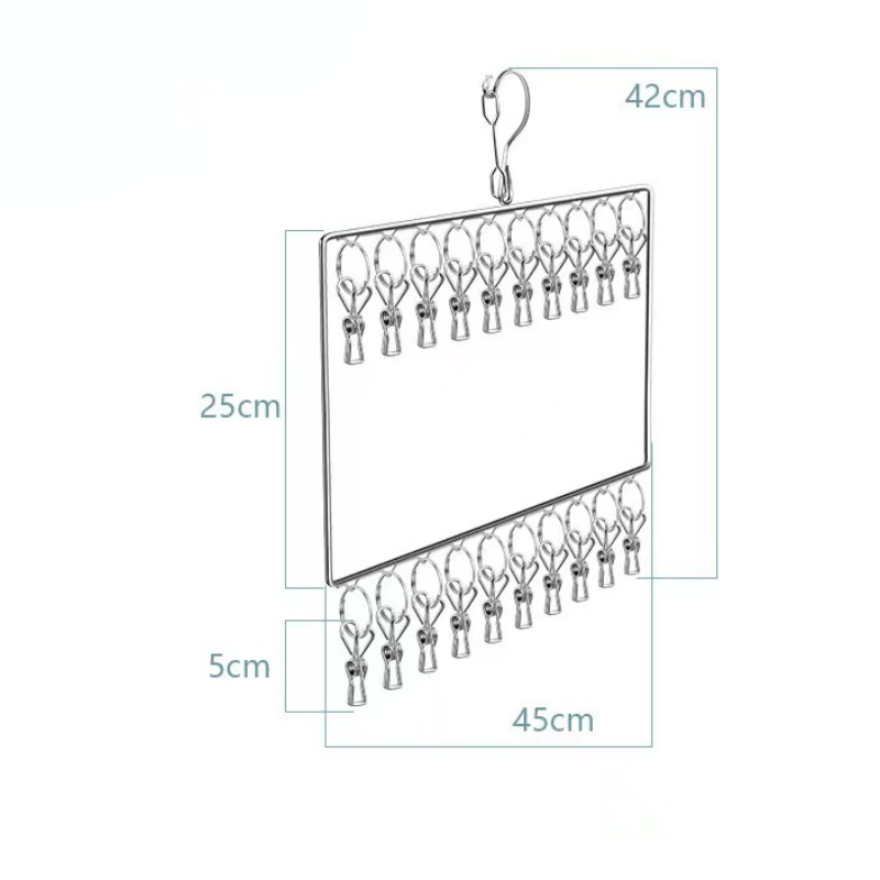 Stainless Steel Socks & Underwear Drying Rack Wind & Rust Resistant