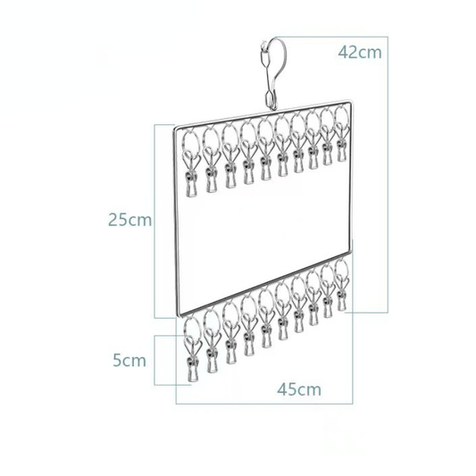 Stainless Steel Socks & Underwear Drying Rack Wind & Rust Resistant