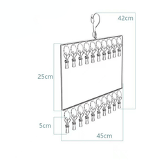Stainless Steel Socks & Underwear Drying Rack Wind & Rust Resistant