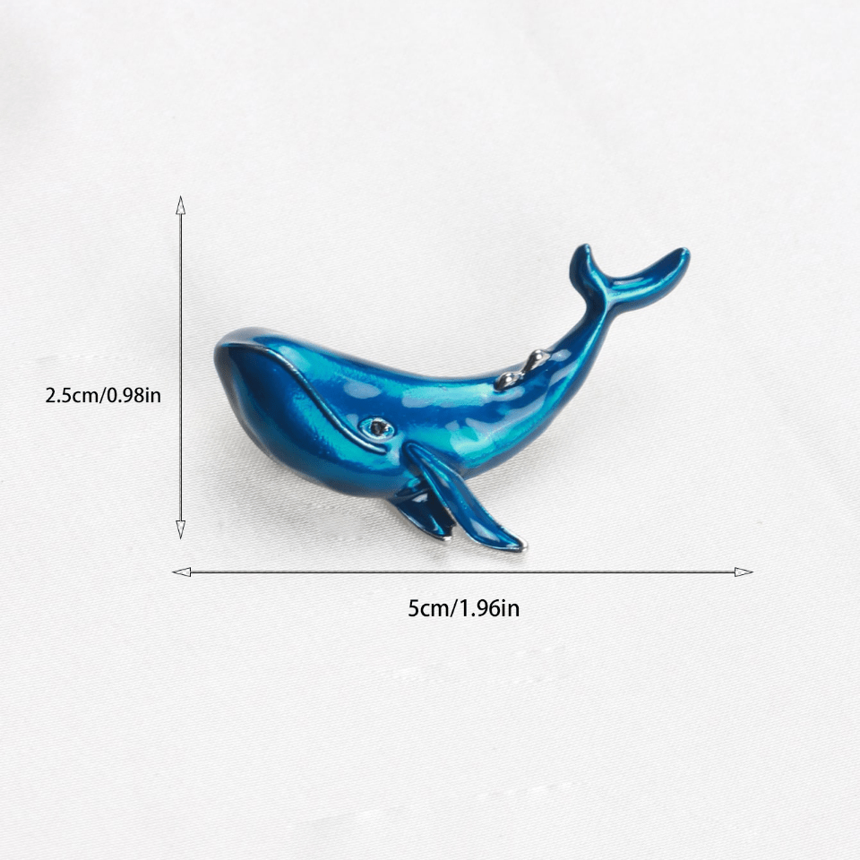 Whale Brooches Enamel Pins Sea Animal Jewelry