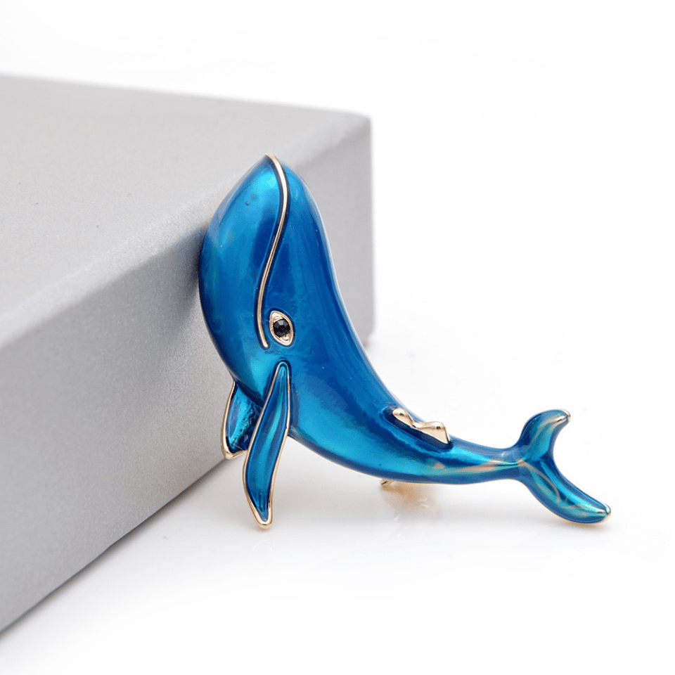 Whale Brooches Enamel Pins Sea Animal Jewelry