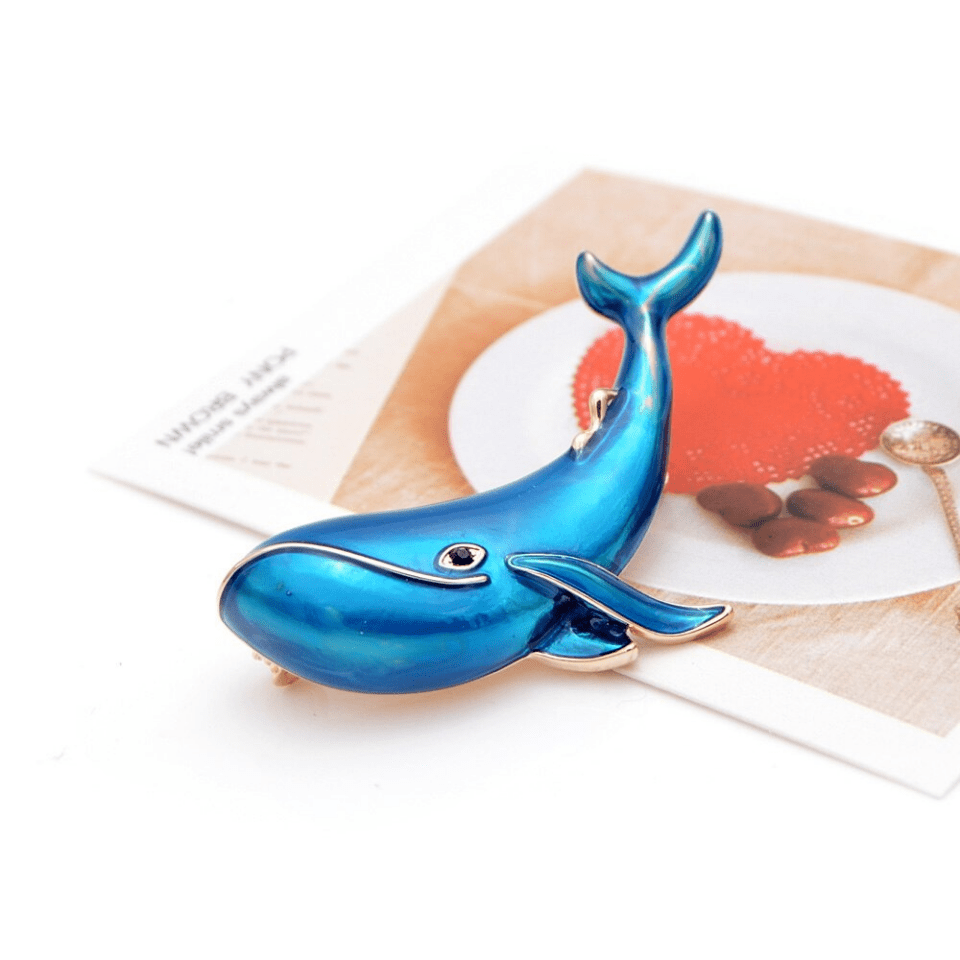 Whale Brooches Enamel Pins Sea Animal Jewelry