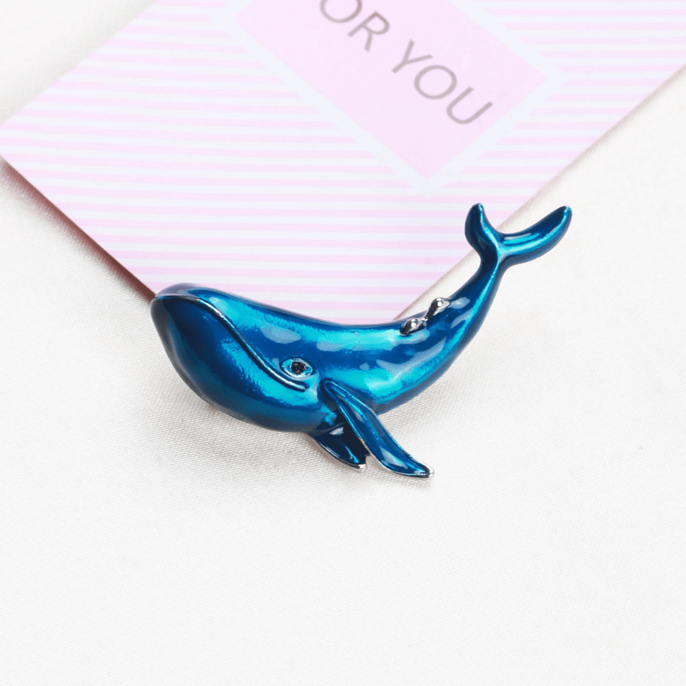 Whale Brooches Enamel Pins Sea Animal Jewelry