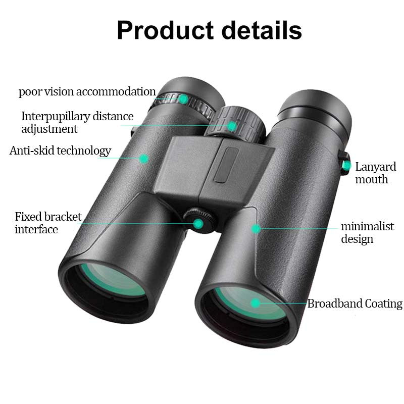 High Power 10x42 Ultra HD BAK4 Binoculars
