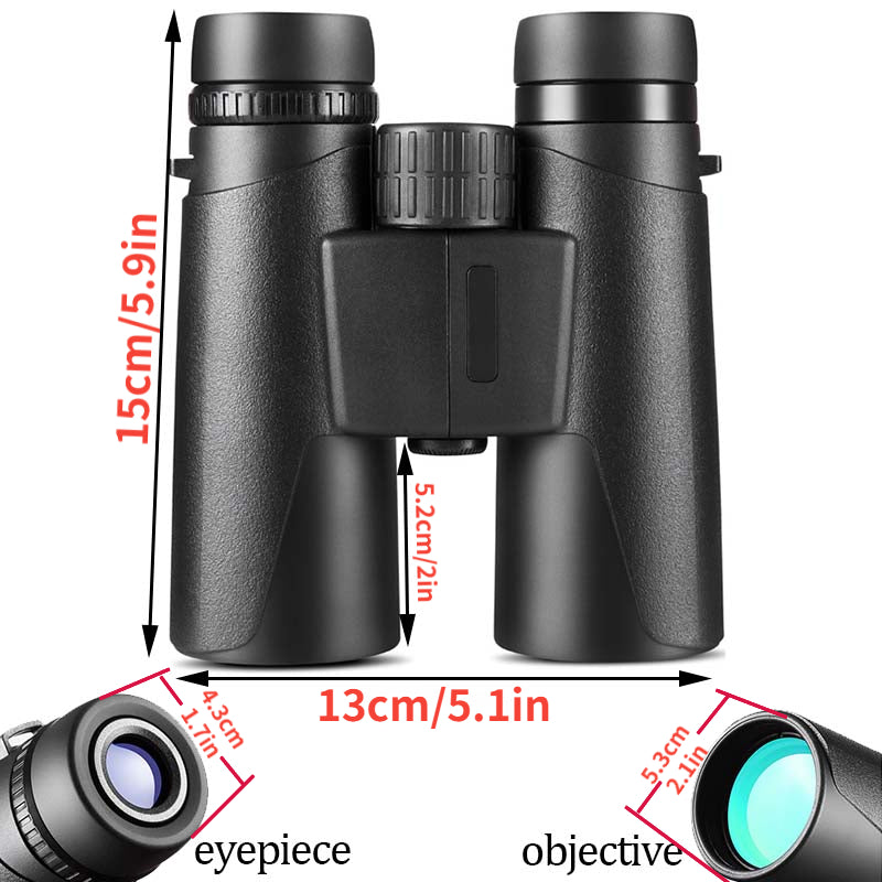 High Power 10x42 Ultra HD BAK4 Binoculars