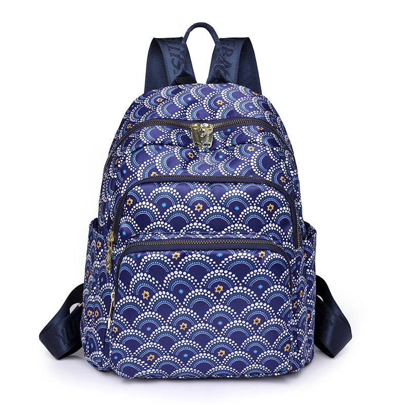 Vintage Pattern Backpack Zipper Travel Daypack Women's Backpack