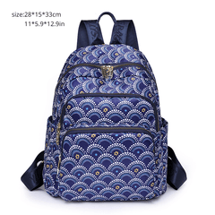 Vintage Pattern Backpack Zipper Travel Daypack Women's Backpack