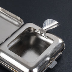Mini Metal Ashtray Portable Small Ashtray Outdoor Pocket Ashtray