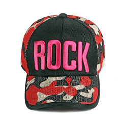 ROCK Embroidery Camouflage Baseball Cap Stylish Adjustable Sunscreen Dad Hats