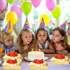 20 50pcs Disposable Baking Tin Foil Pan With Lid 7 75 Oz