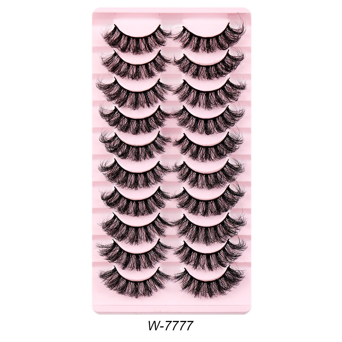 10 Pairs Curly Faux Mink Lashes Natural Volume for Voluminous Makeup
