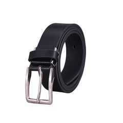 Casual Cowhide Belt with Square Pin Buckle for Men