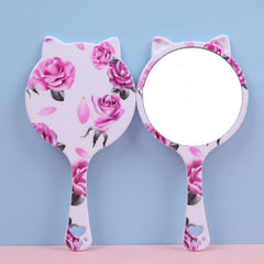 Adorable Hand Mirror Compact Portable Cosmetic Touch Up Mirror