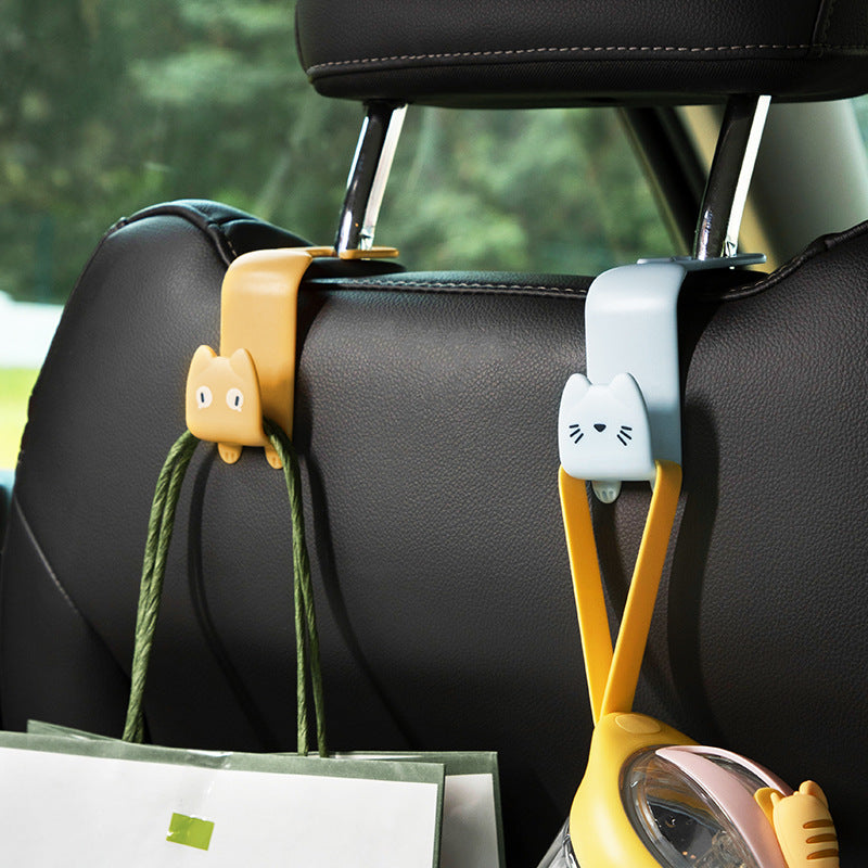 2pcs Creative Car Hooks Hidden Car Interior Accessories
