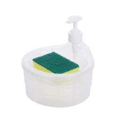 Automatic Kitchen Dishwashing Liquid Dispenser Box with Brush Combination