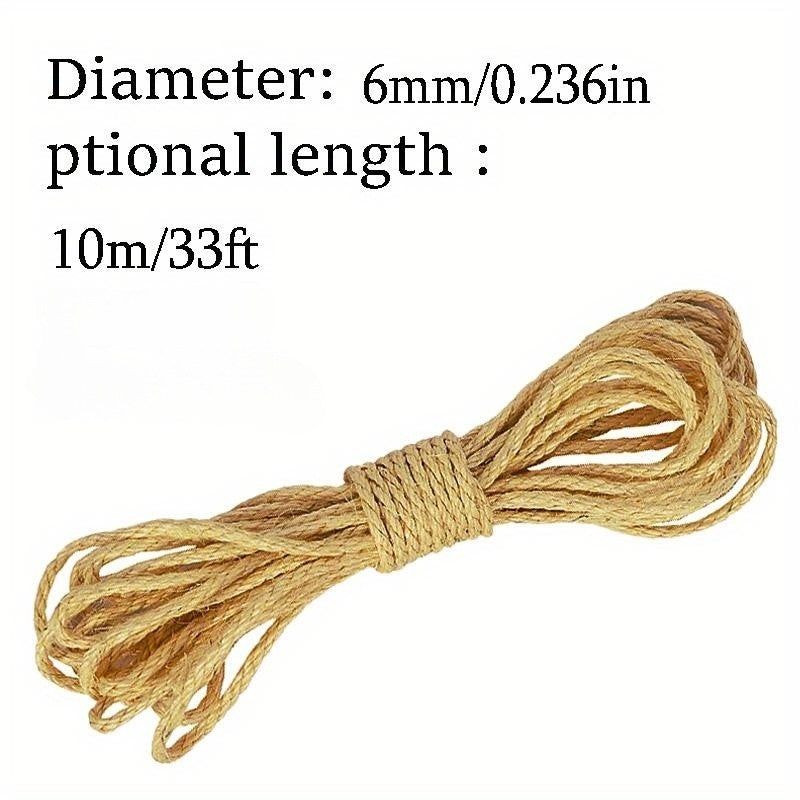 66ft Cat Scratching Rope 6mm Jute Sisal Hemp Furniture Protector