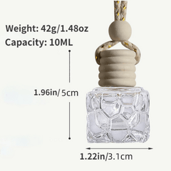 10ML Water Cube Car Perfume Bottle Pendant