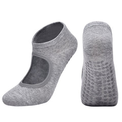Backless Non-slip Yoga Socks with Grips for Pilates Barre
