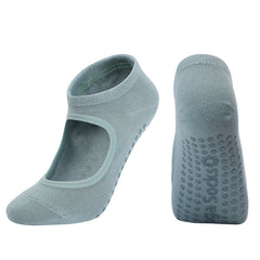 Backless Non-slip Yoga Socks with Grips for Pilates Barre