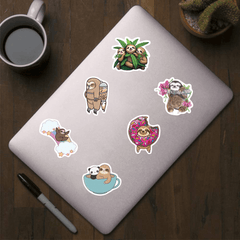 500pcs Sloth Animals Funny Stickers Pack Vinyl Sticker for Water B
