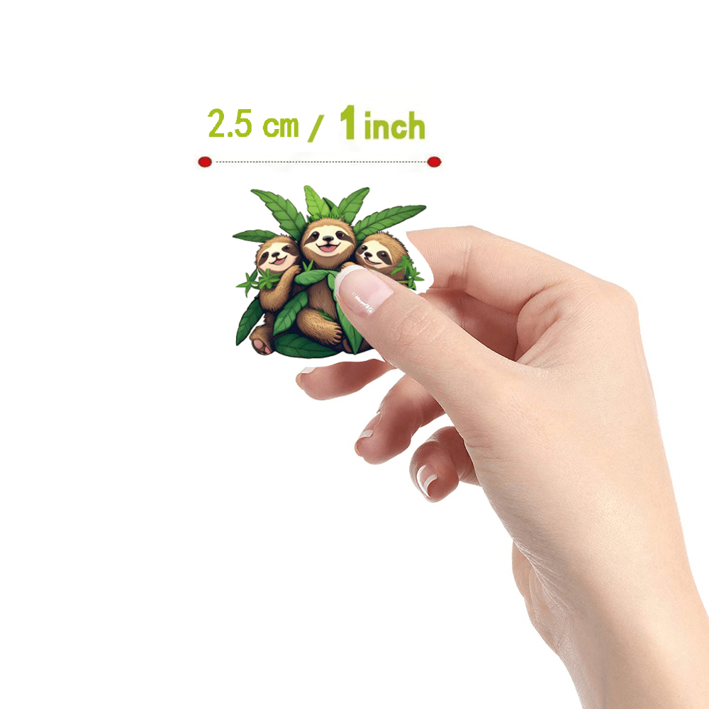 500pcs Sloth Animals Funny Stickers Pack Vinyl Sticker for Water B