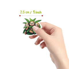 500pcs Sloth Animals Funny Stickers Pack Vinyl Sticker for Water B