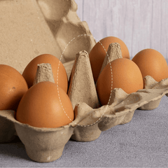 6 Pack/120pcs Egg Packaging Box, Eco-Friendly Pulp Material Egg Holder Storage