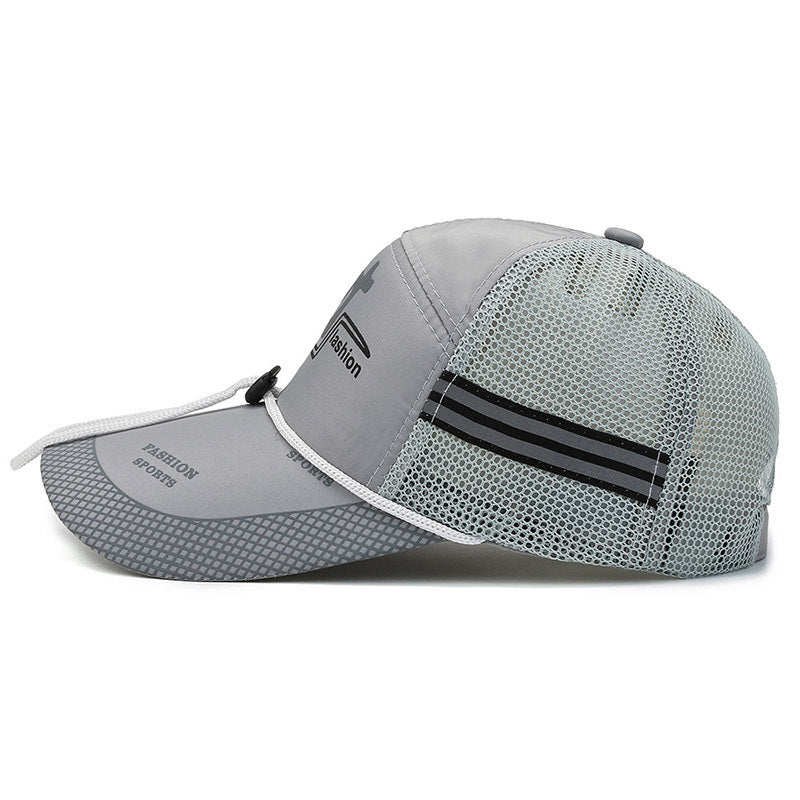 Men's Baseball Cap Mesh Sunscreen Windproof Fishing Hat