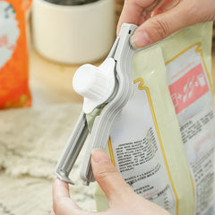 2pcs Food Sealing Clips With Nozzle Milk Powder Snack Clip