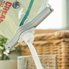 2pcs Food Sealing Clips With Nozzle Milk Powder Snack Clip