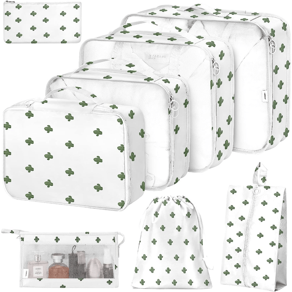 8 Pcs Travel Bag Sets Lightweight Luggage Bags Dustproof Organizers