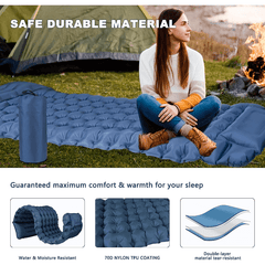 Self Inflating Camping Mattress with Pillow Lightweight Camping Mat