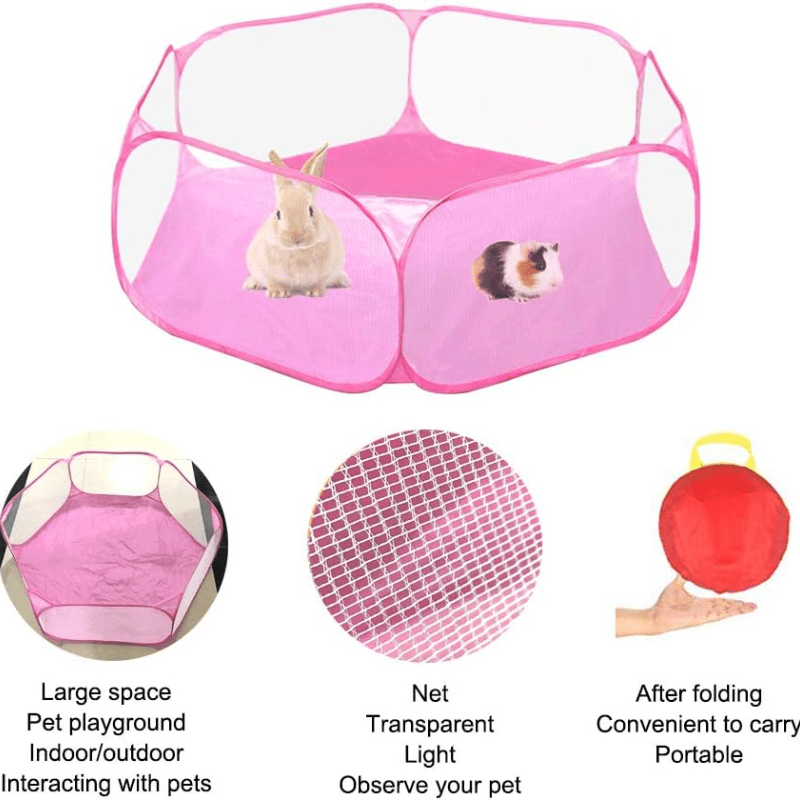 Portable Small Animal Playpen for Guinea Pigs Rabbits